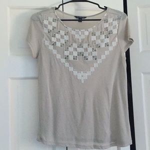 american eagle detailed tee